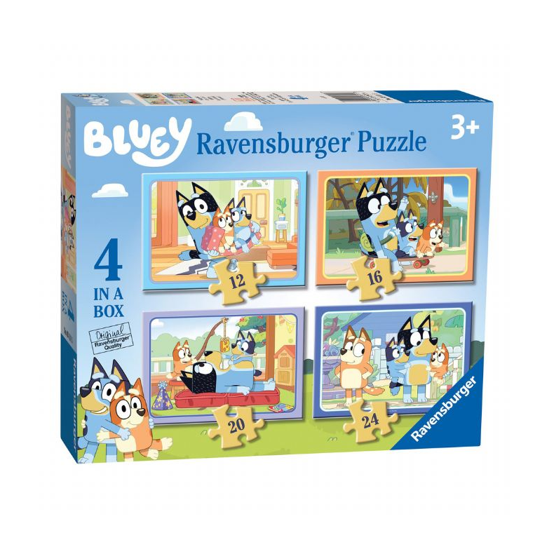 Bluey Puslespil 4i1