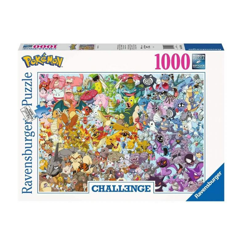 Pokemon Challange Puslespil 1000 Brikker