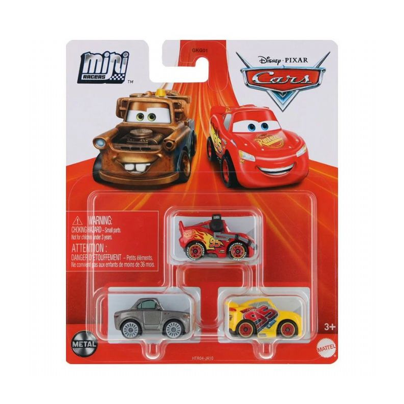 Cars Mini Racerbiler 3 pack