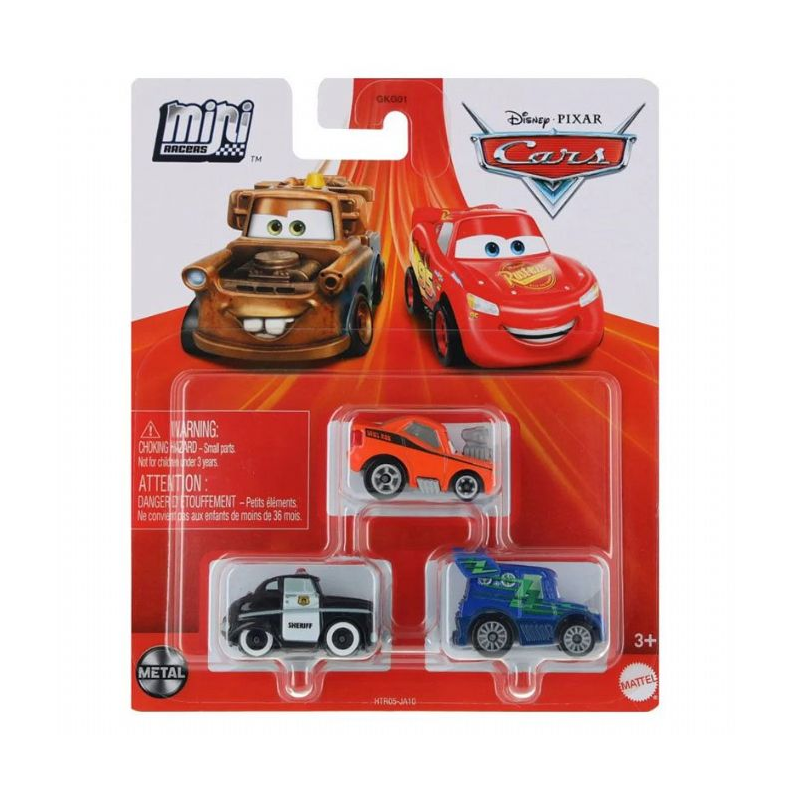 Cars Mini Racerbiler 3 pack