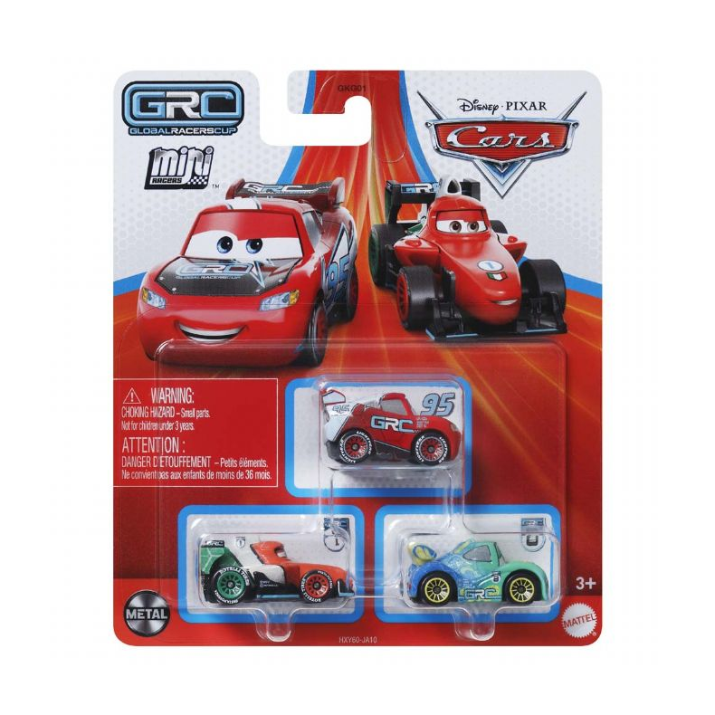 Cars Mini Racerbiler 3 pack