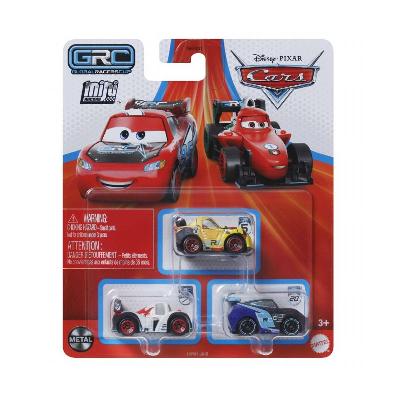 Cars Mini Racerbiler 3 pack