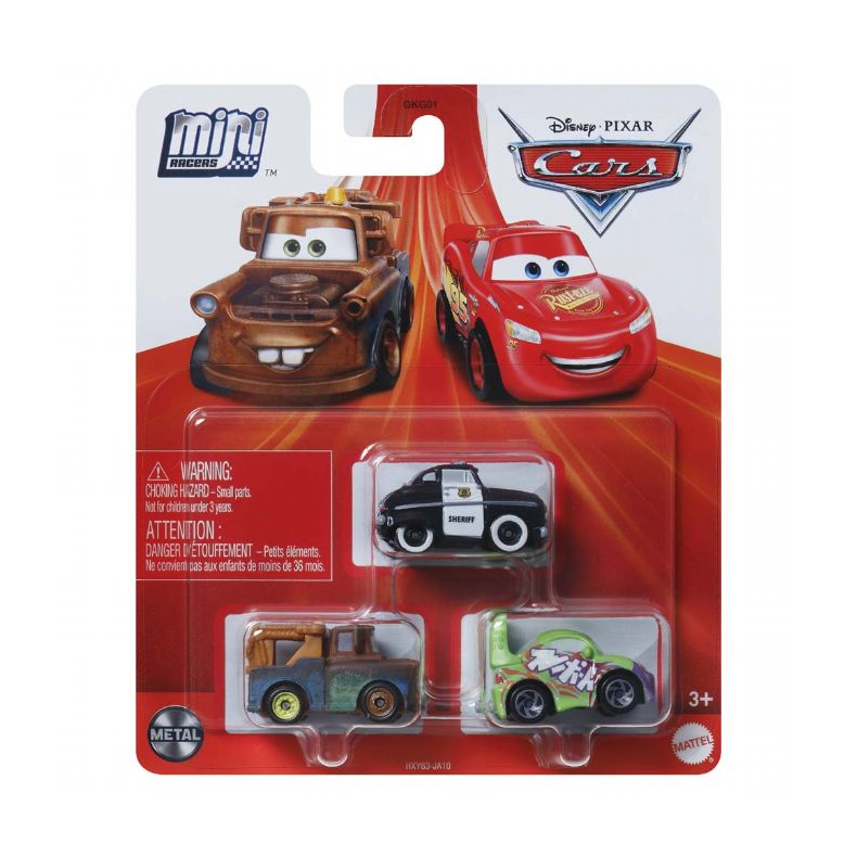 Cars Mini Racerbiler 3 pack