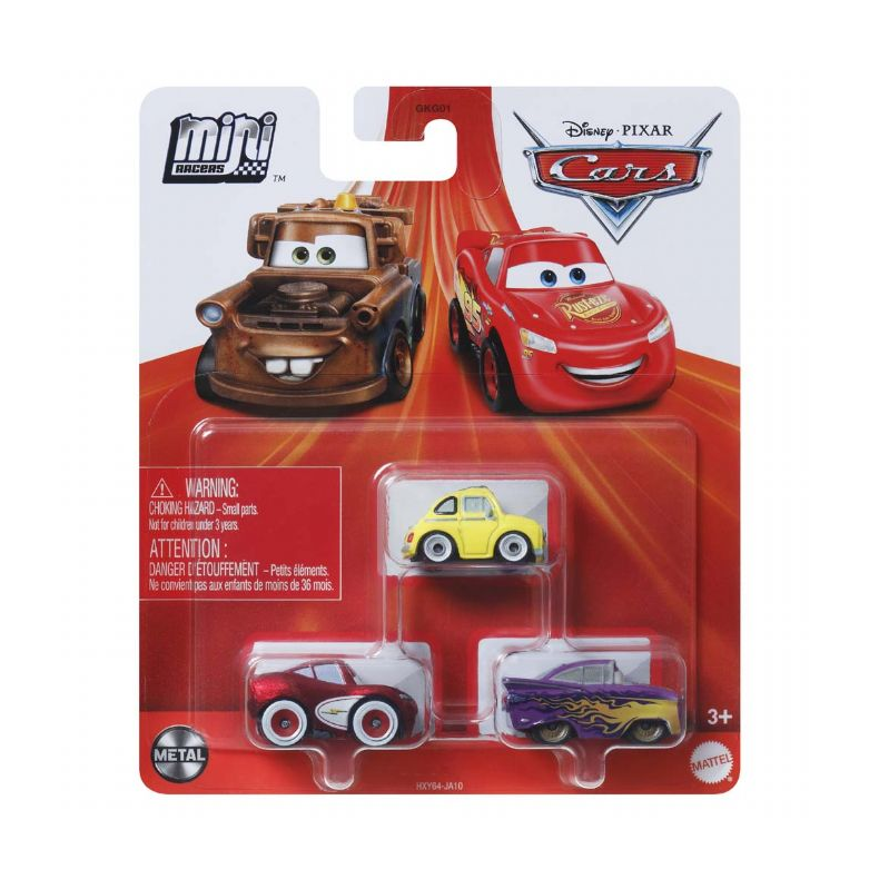 Cars Mini Racerbiler 3 pack