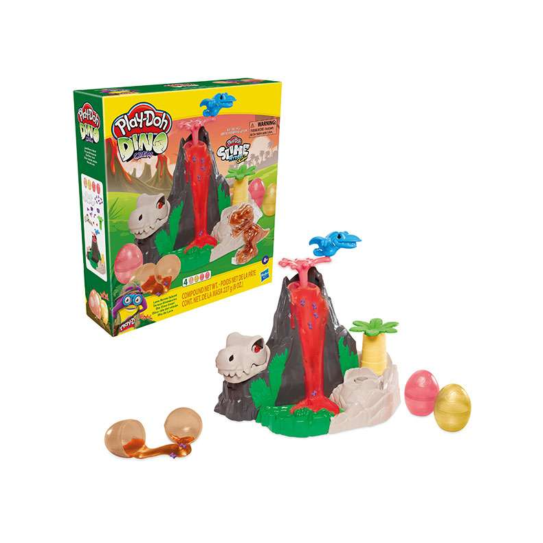 Play Doh Dinosaur Lava Bones Island