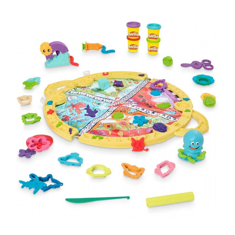 Play-Doh Fold & Go Legetppe Start St