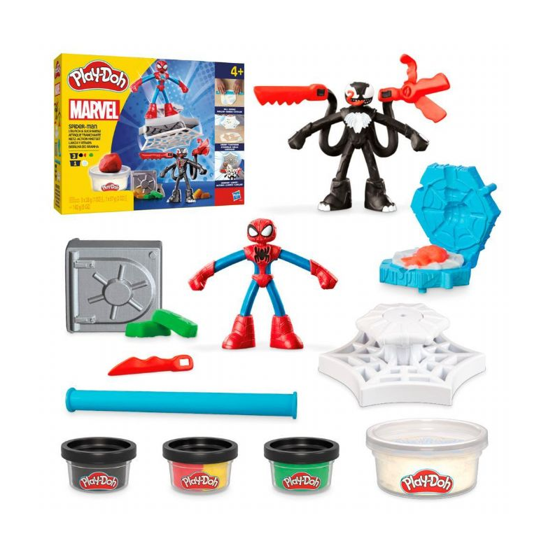 Play-Doh Spiderman Launch & Slice Battle
