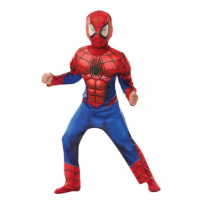 Brnekostume Spiderman Deluxe 116 cm