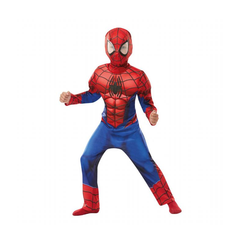 Brnekostume Spiderman Deluxe 116 cm