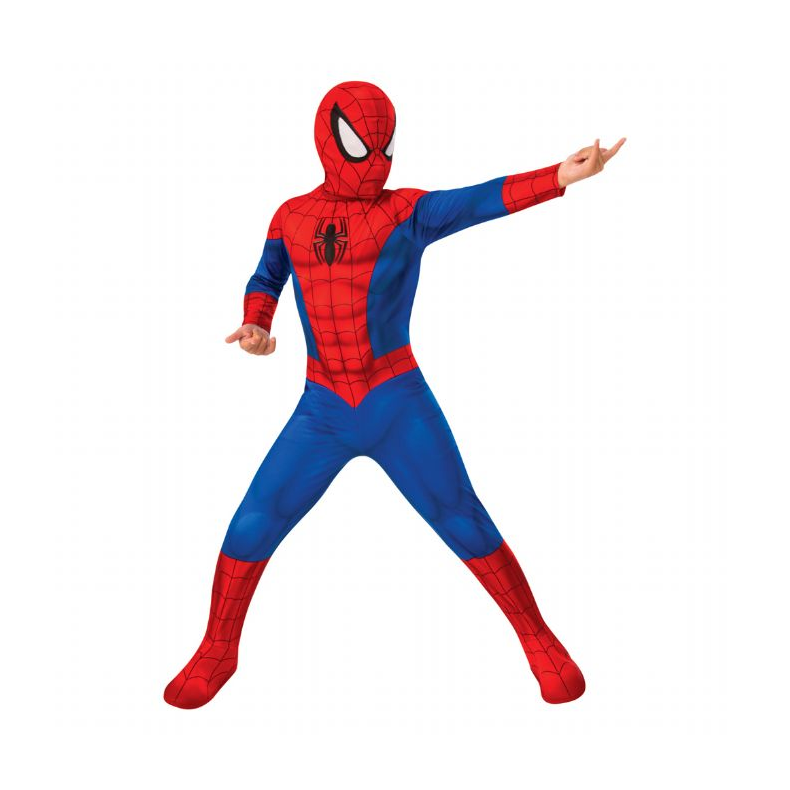 Spiderman Dragt Deluxe 110 cm