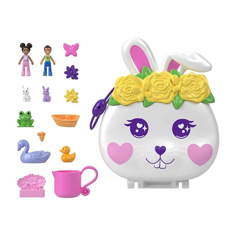 Polly Pocket Flower Garden Bunny