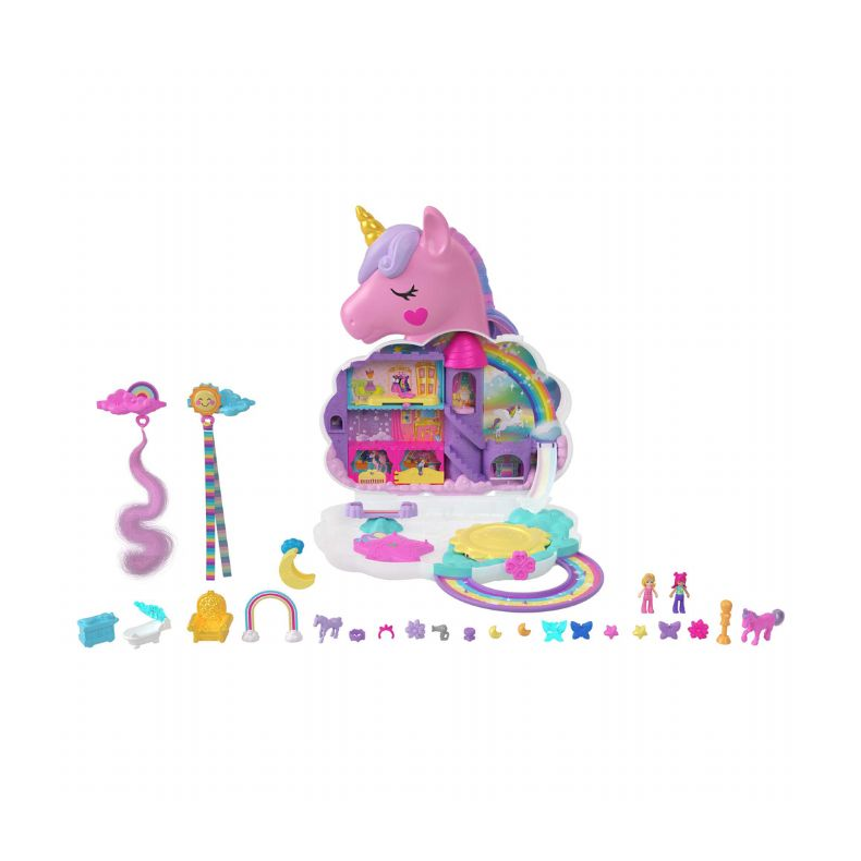 Polly Pocket Rainbow Unicorn Salon