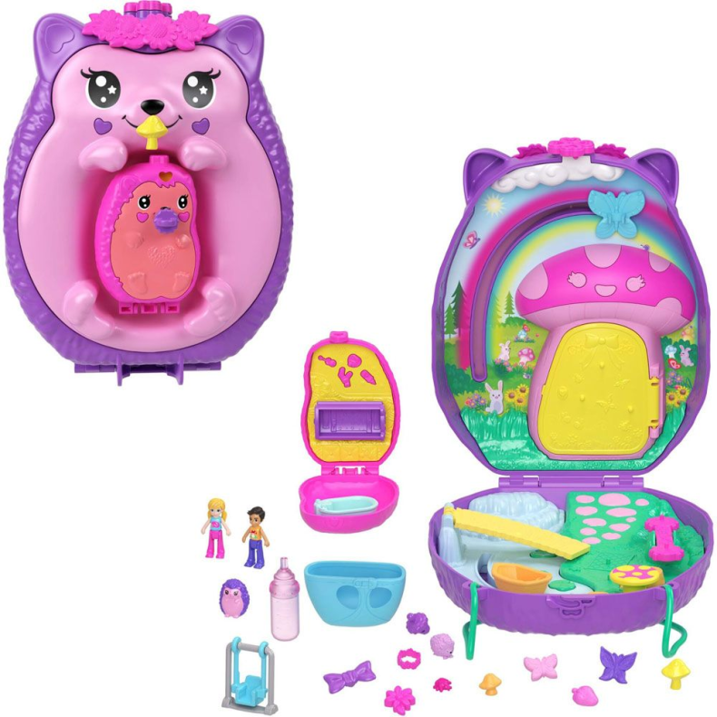 Polly Pocket Hedgehog Mom &amp; Baby