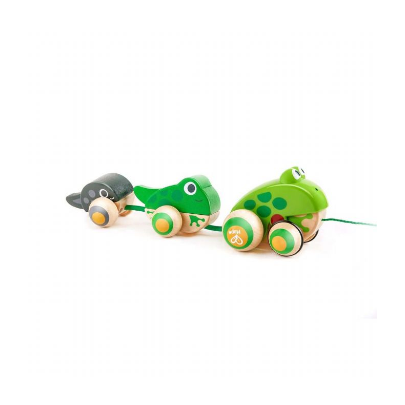 Hape Pull Along Frog Family