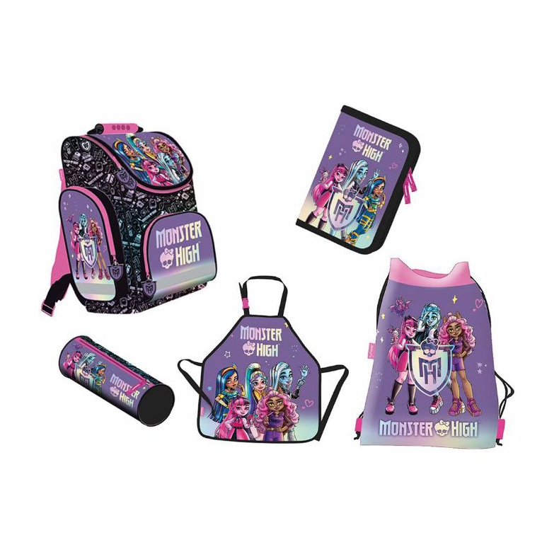 Monster High Skoletaske St 5 Dele