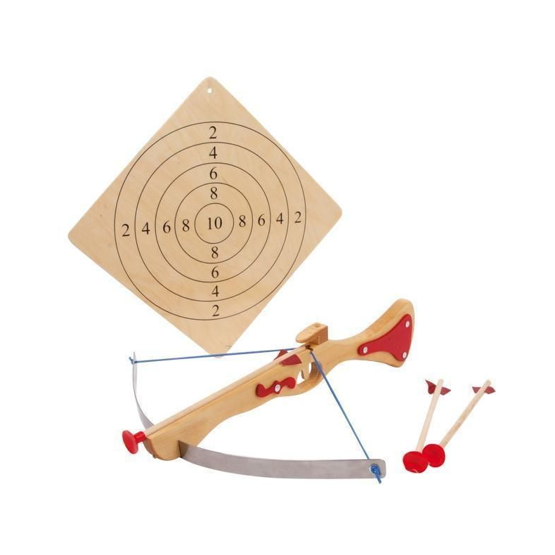 Armbrst med Skydeskive i tr, stor