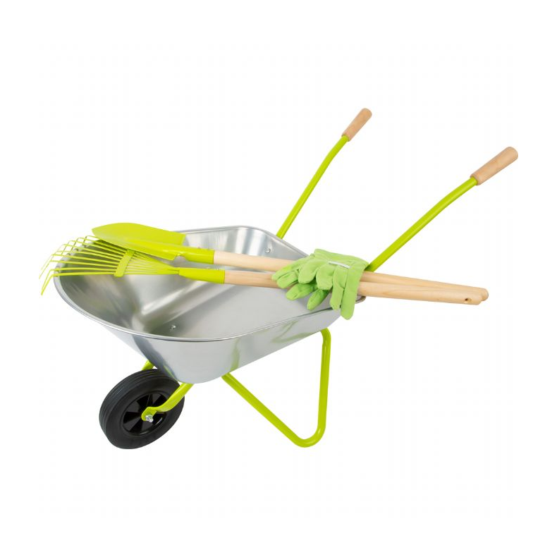 Trillebr med haveredskaber