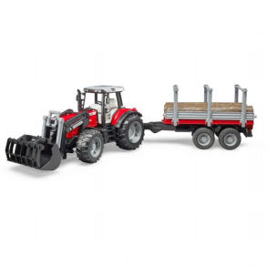 Massey Ferguson m. frotlsser og trailer