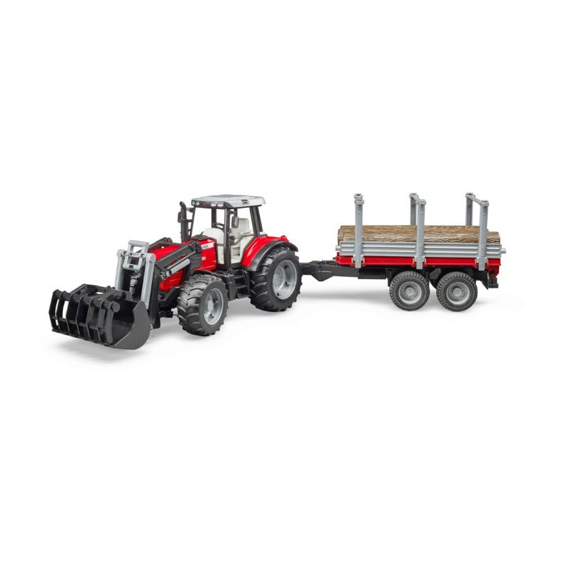 Massey Ferguson m. frotlsser og trailer