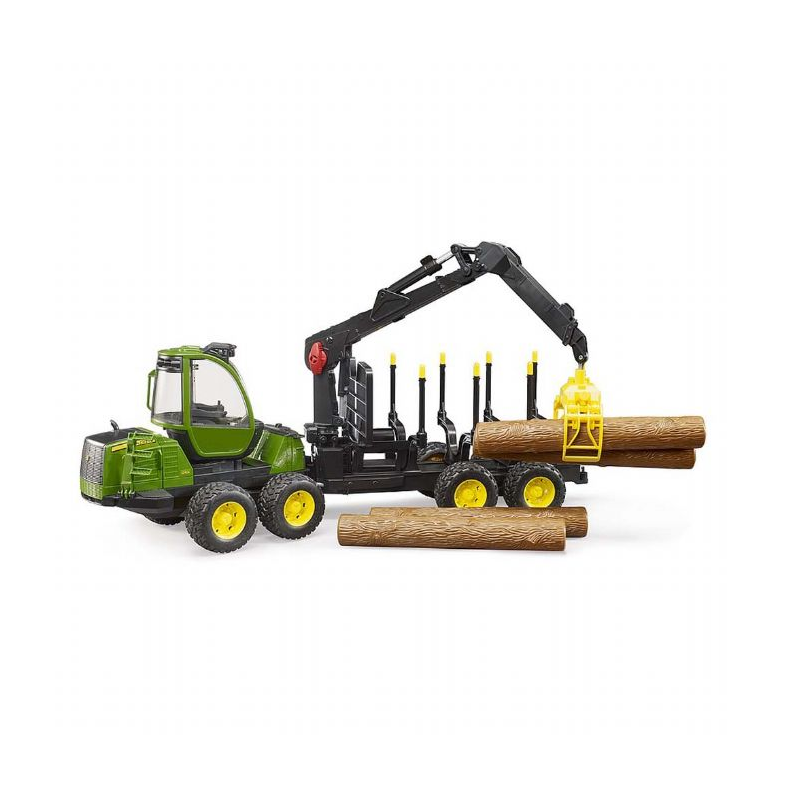 Skovmaskine med trstammer