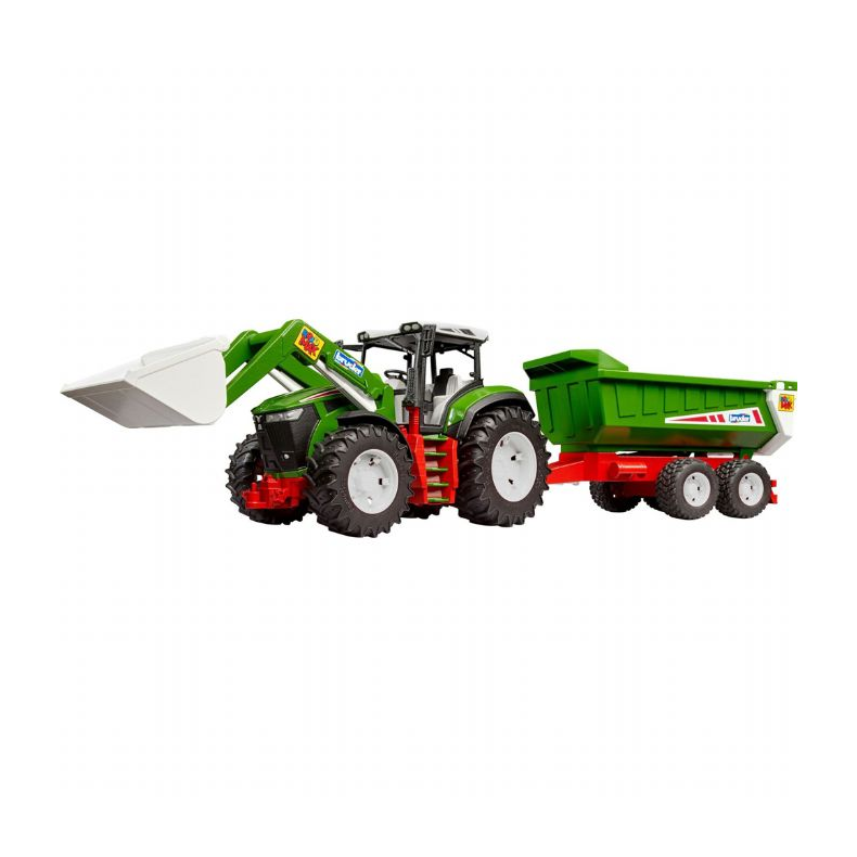 Bruder Roadmax Traktor m. Frontlsser og Anhnger