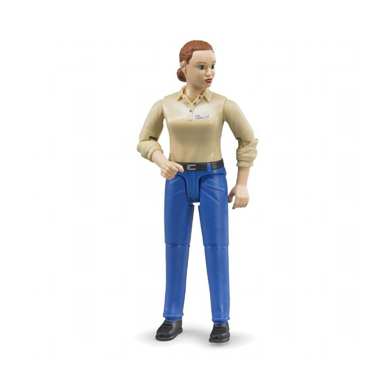 Figur Dame m. Bl Bukser