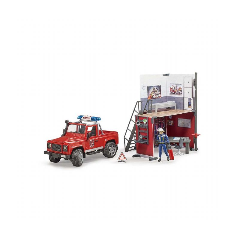 Brandstation med Land Rover