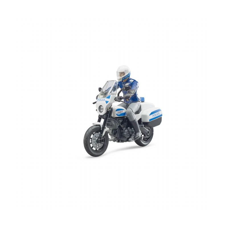 Politi motorcykel med politimand