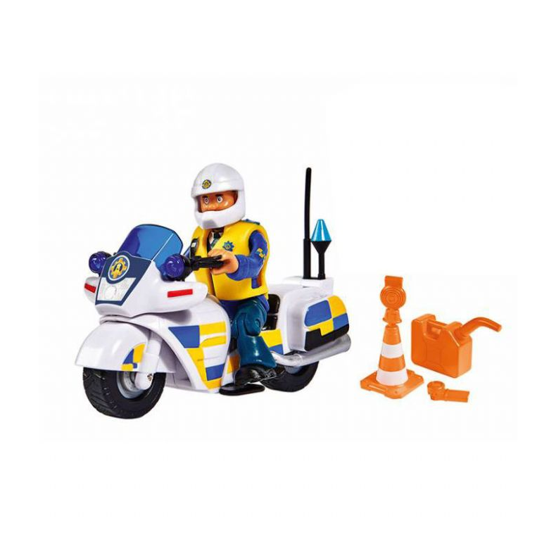 Brandmand Sam Politi motorcykel