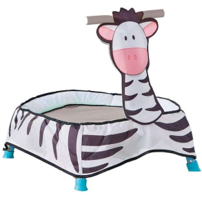 Min frste trampolin zebra