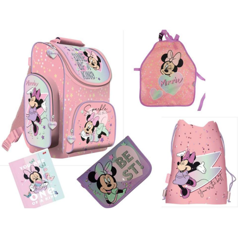 Minnie Mouse Skoletaske St 5 Dele