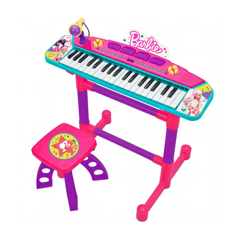 Barbie Keyboard med mikrofon og skammel