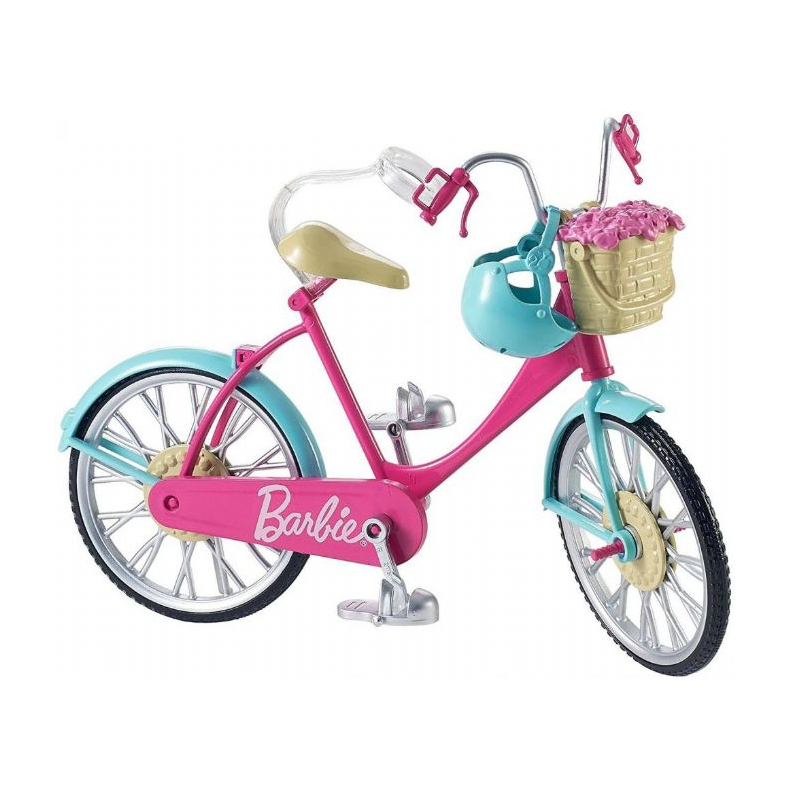 Barbie Cykel med Tilbehr