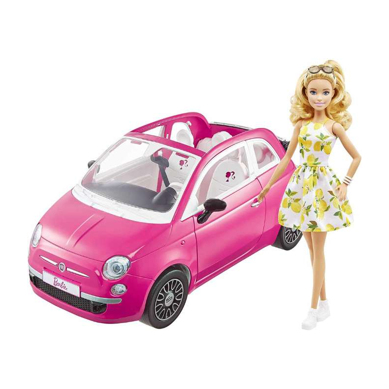 Barbie Fiat 500 med Dukke