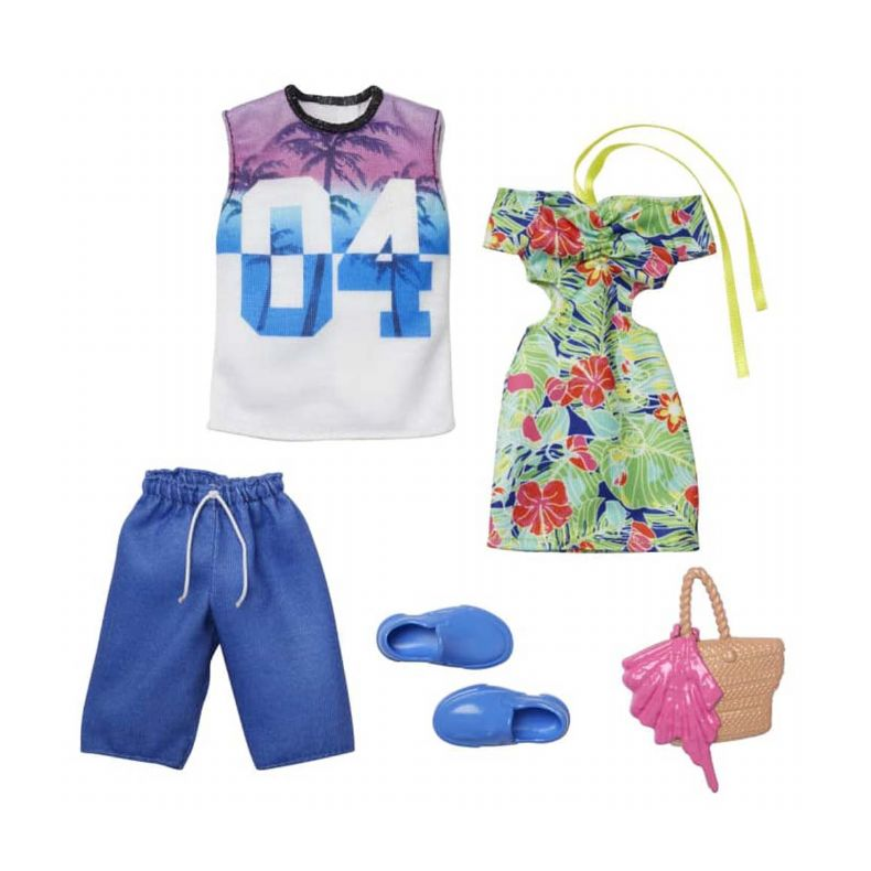 Barbie &amp; Ken Dukke Hawaii Outfit