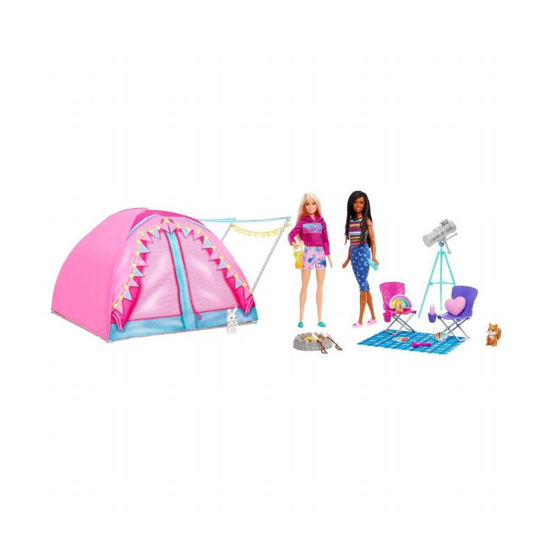 Barbie Camping med Dukker