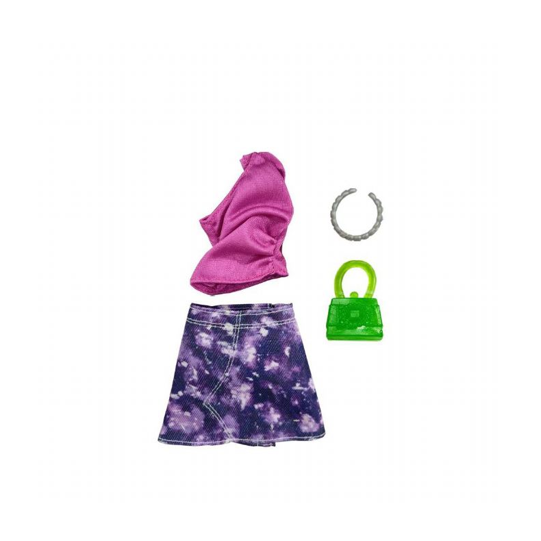 Barbie Dukketj Purple Skirt and Blouse