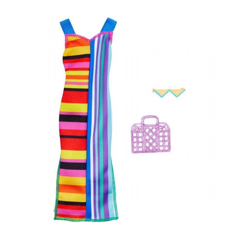 Barbie Dukketj Striped dress