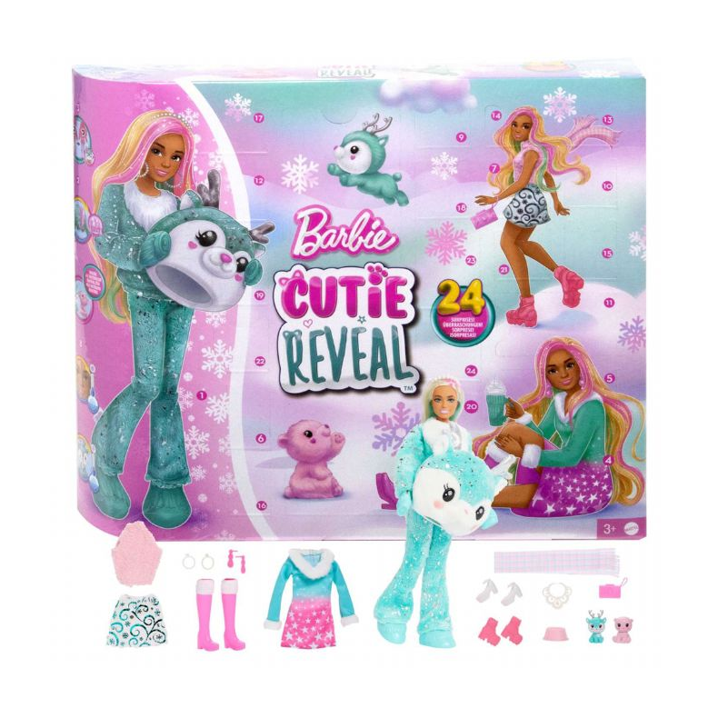 Barbie Cutie Reveal Julekalender 2024