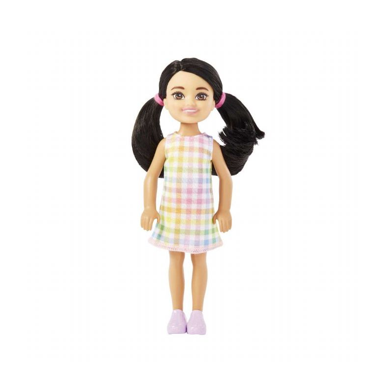 Barbie Chelsea Plaid Dress Dukke