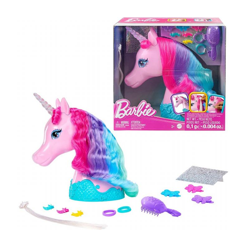 Barbie Unicorn Sminkehoved