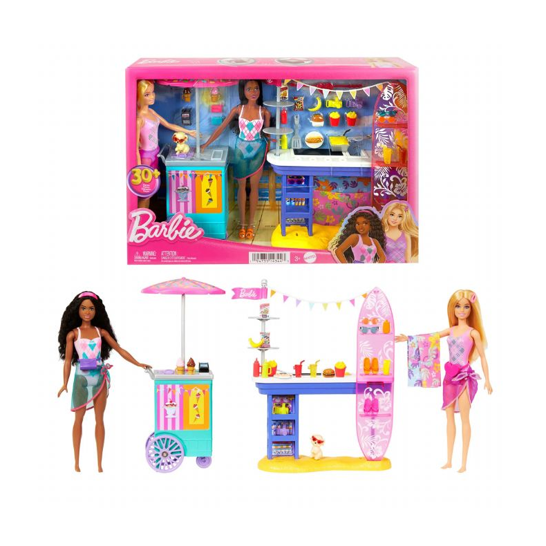 Barbie Beach Boardwalk Playset