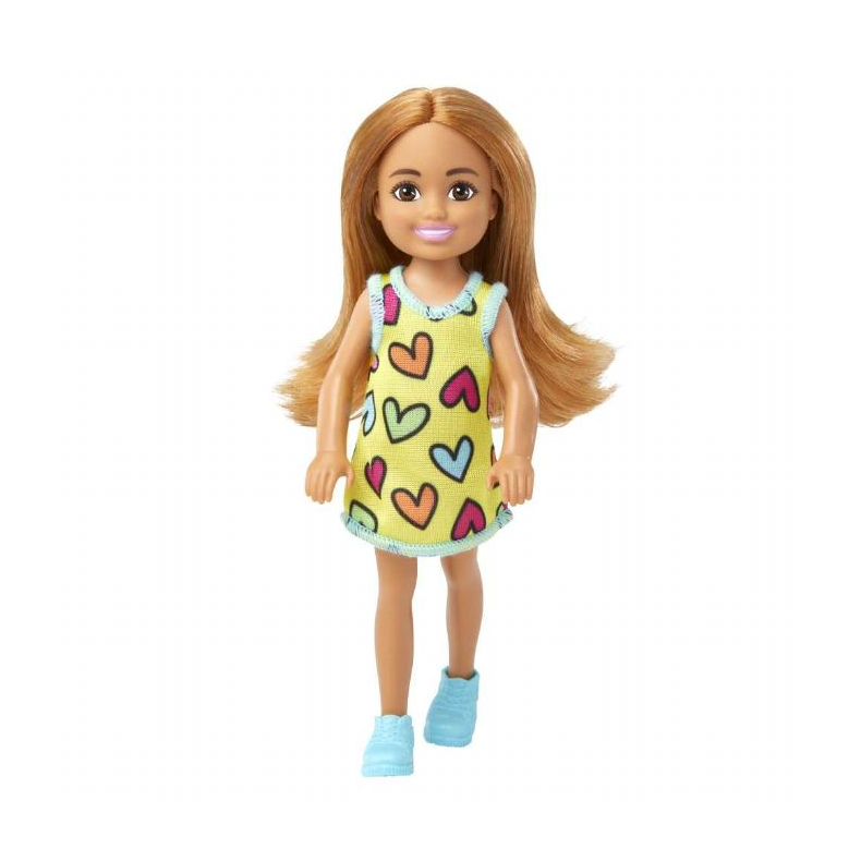 Barbie Chelsea Heart-Print Dress Dukke