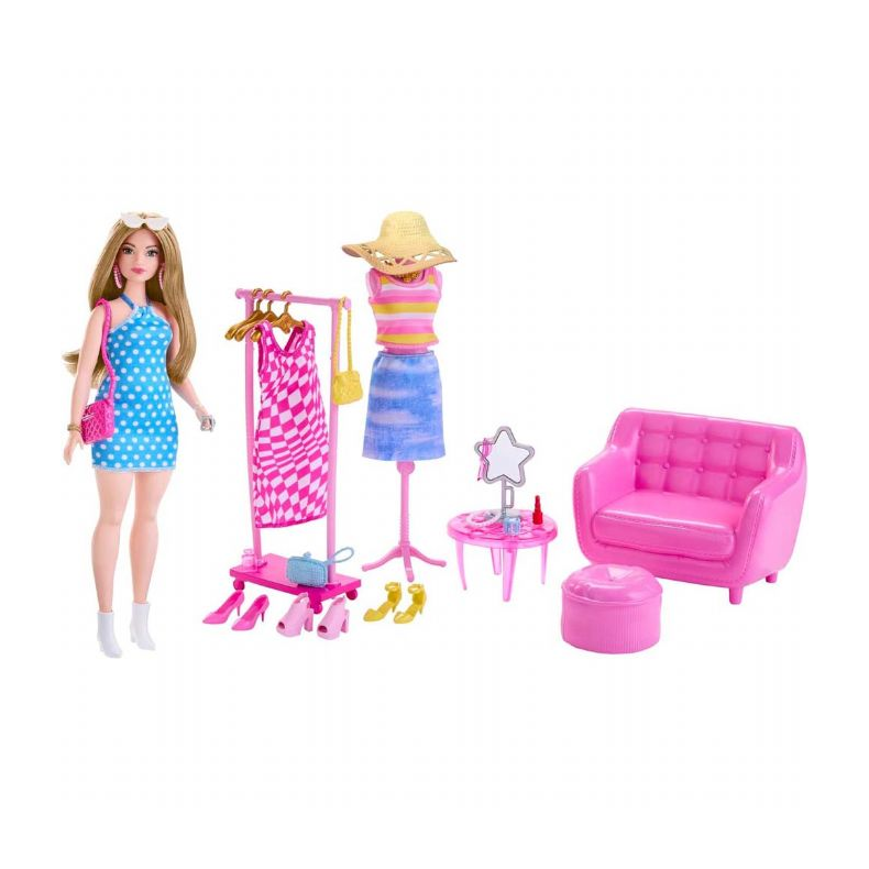 Barbie Stylist med Skab