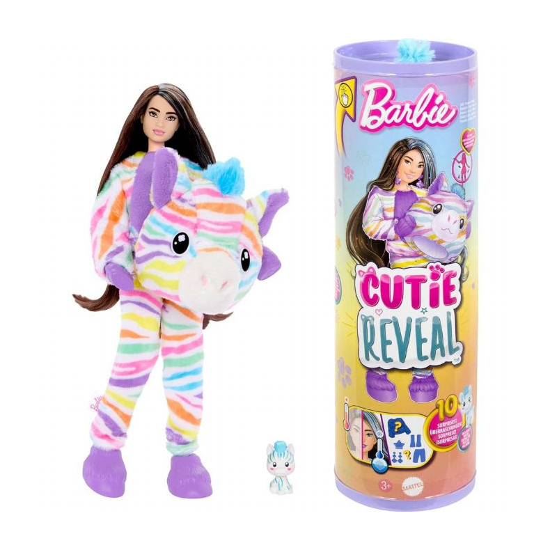 Barbie Cutie Reveal Color Dreams Zebra