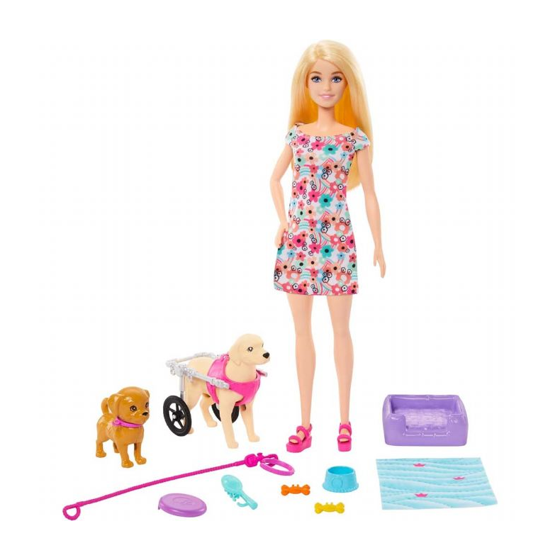 Barbie Pet Dukke med Hunde