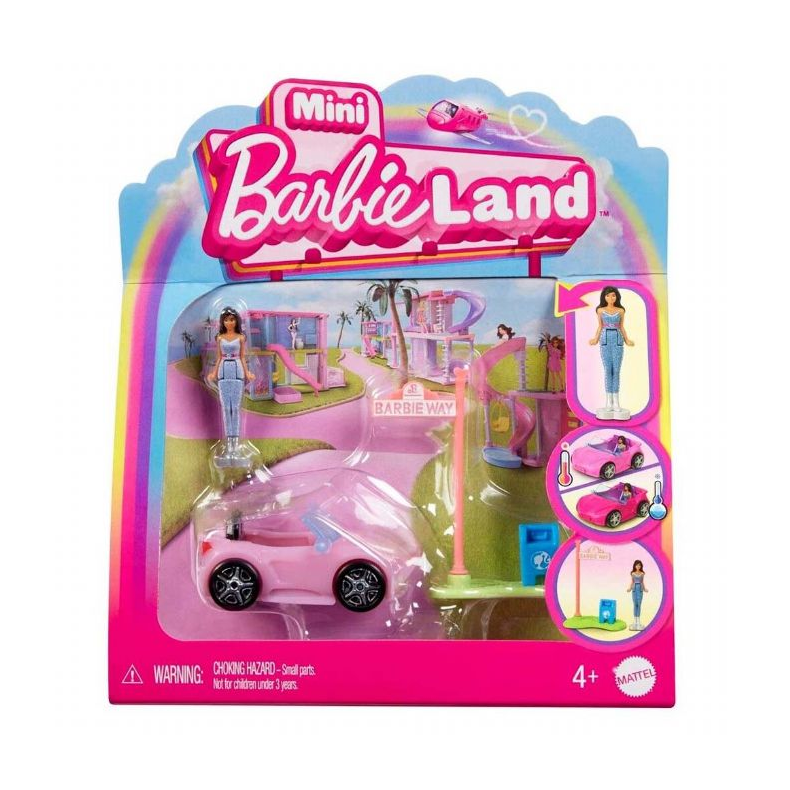 Barbie Mini Barbieland Convertible Bil