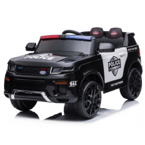 Azeno Police SUV 4x12V med gummihjul