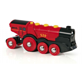 Brio Batteridrevet rdt lokomotiv