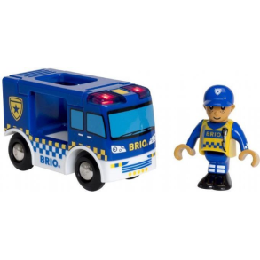 Politibil med lys og lyd